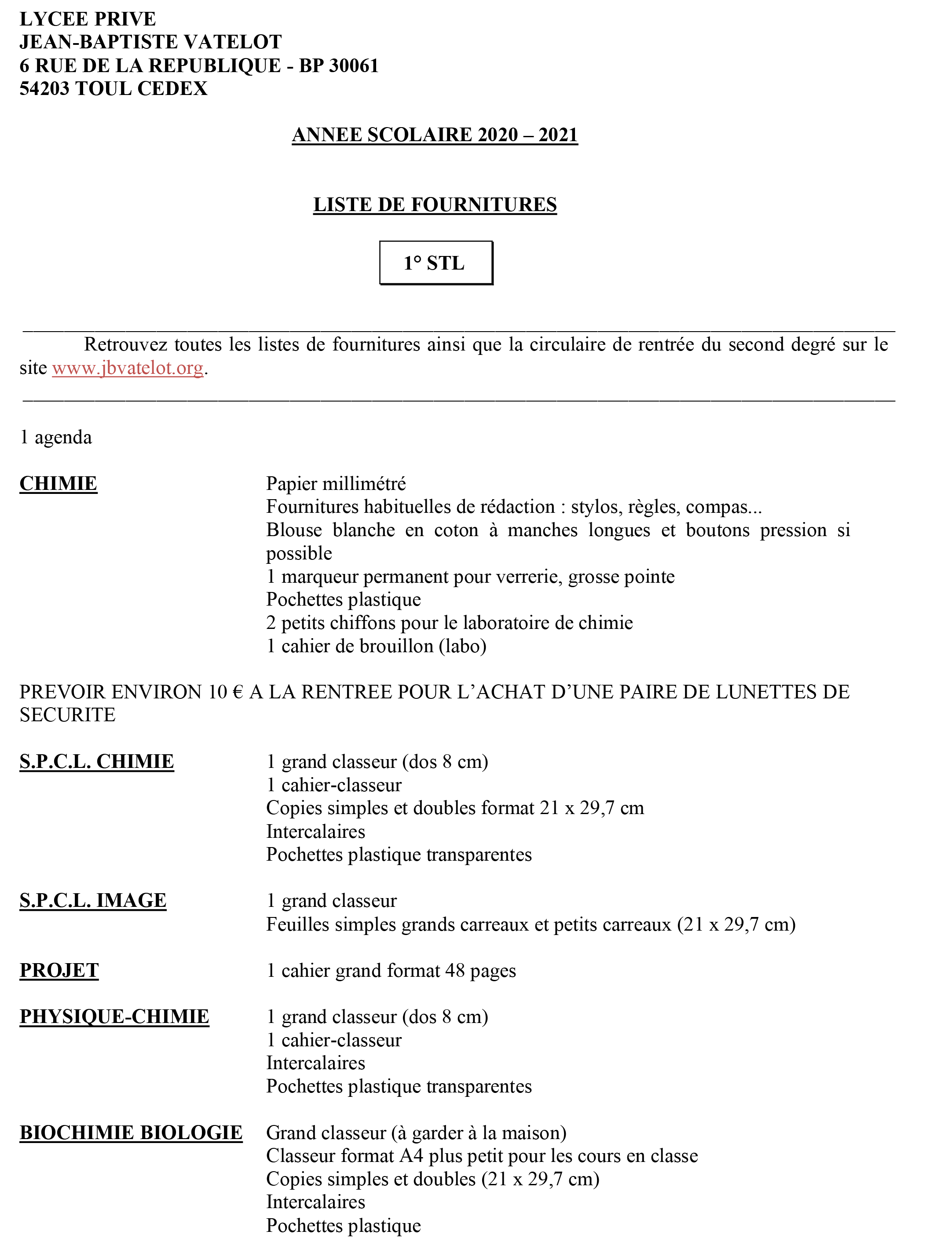 Lycée Louise Michel Gisors Liste Fourniture Scolaire